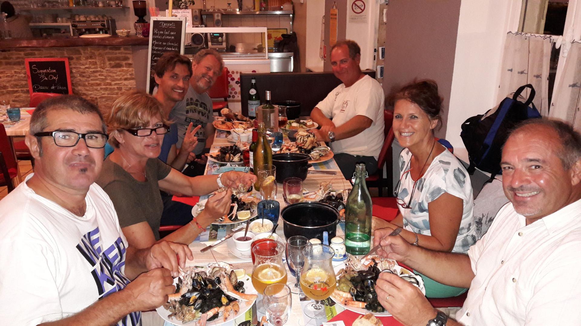 Et bien sûr des plateaux de fruits de mer