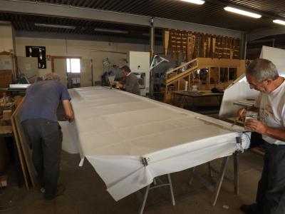 Découpe de la toile