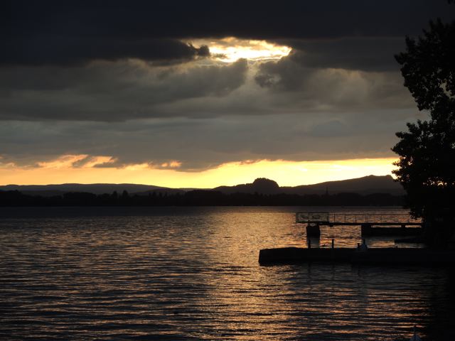 Petite vue sur le lac depuis notre terrase à Allensbach